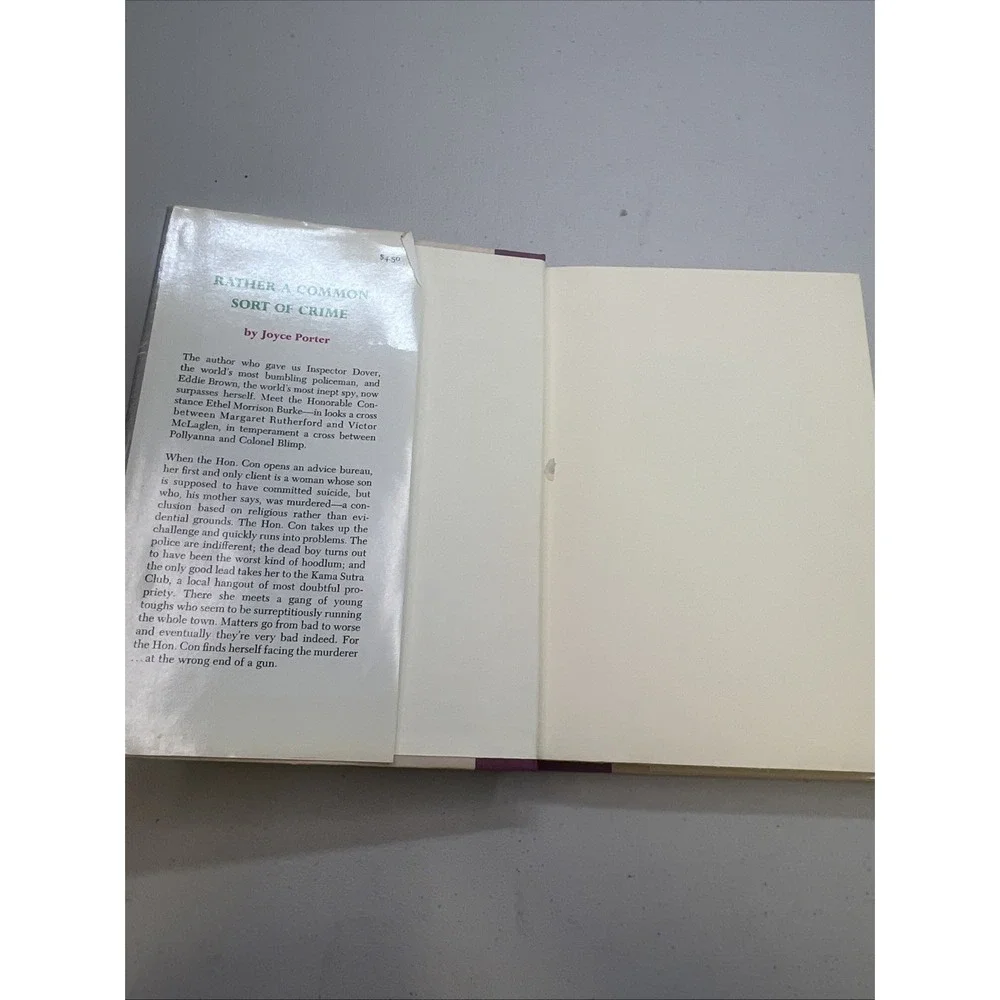 1970‎ Rather a Common Sort of Crime by Joyce Porter First 1st Edition